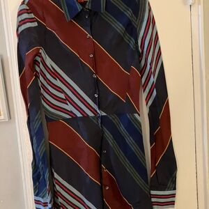 Striped Button Down Women's Shirt Dress by Hilfiger Collection🥰🥰